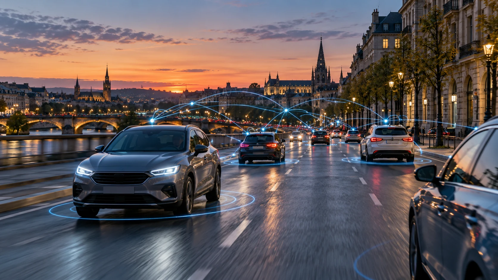 Connected vehicles and digital network infrastructure