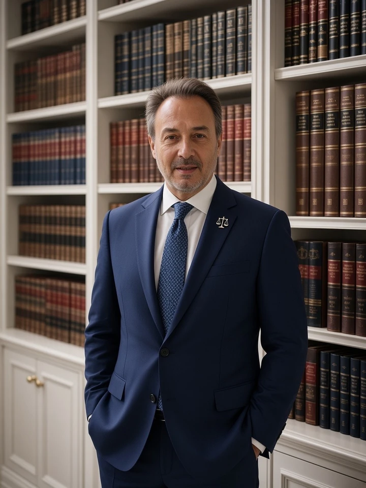 Marios Karydis, lawyer and employment-law specialist, in the portrait supplied with his article