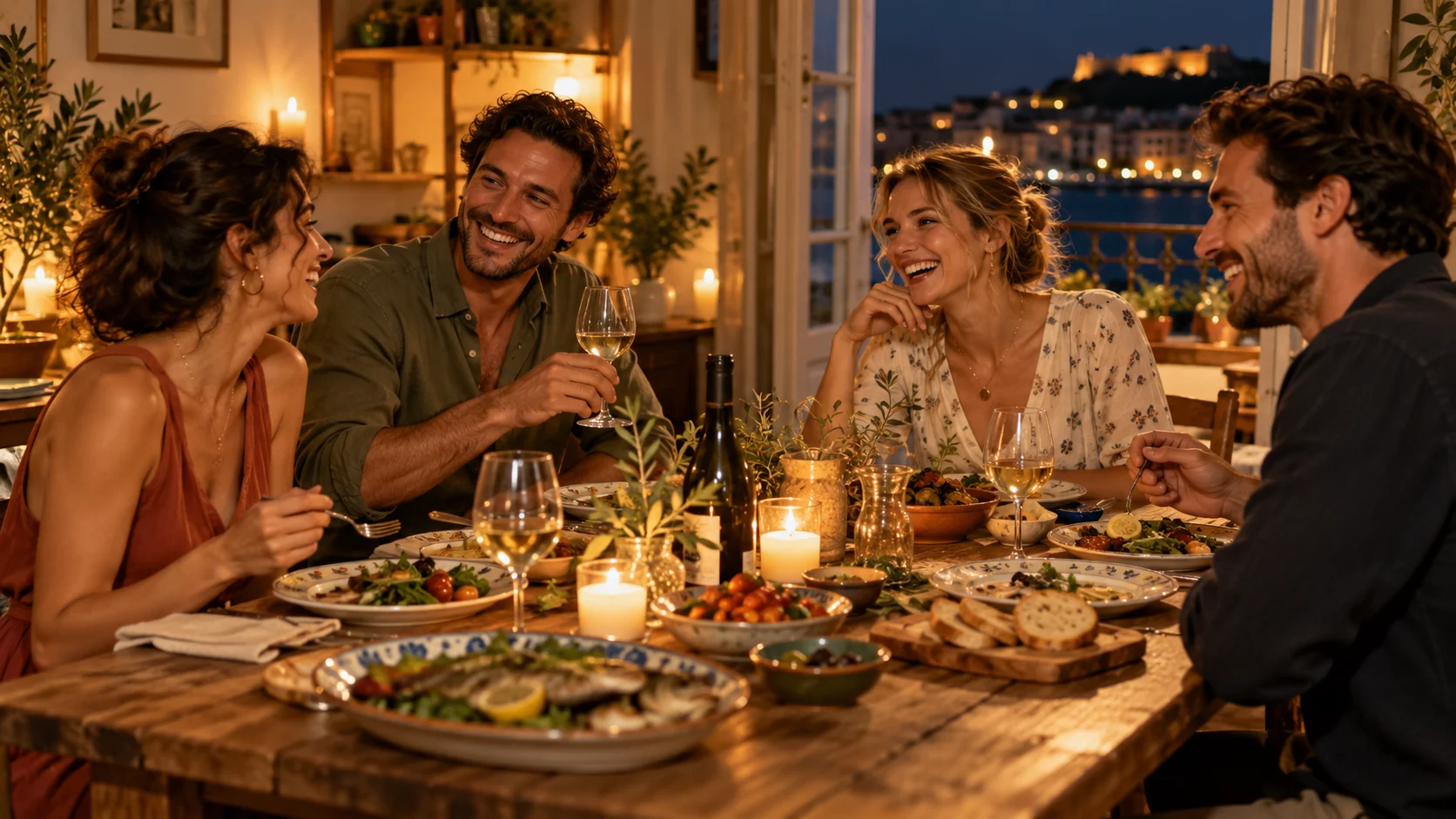 Dinner with friends: enjoy the evening alongside your guests