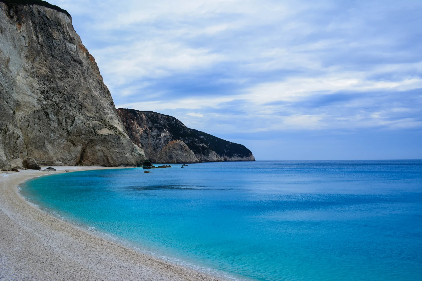 Porto Katsiki beach on Lefkada