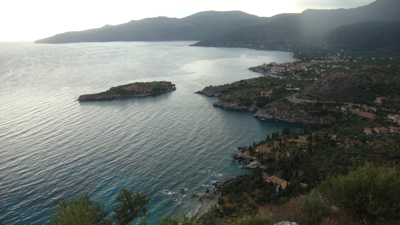 View of Kardamyli from the south