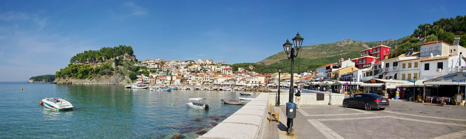Panoramic view of Parga