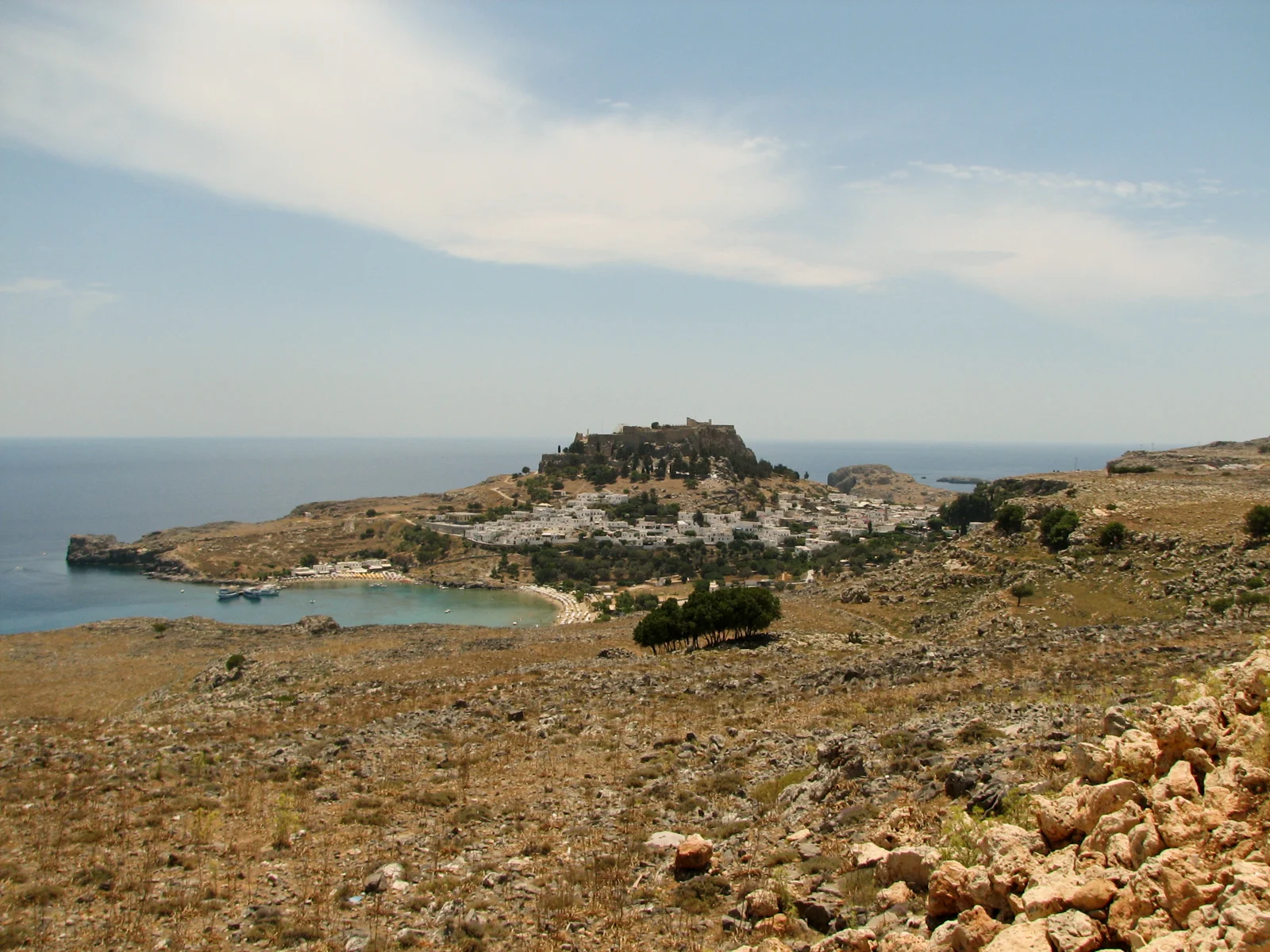 View of Lindos on Rhodes